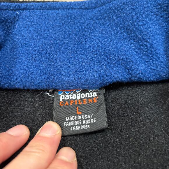 Vintage Patagonia Capilene 1/4 Zip Fleece Pullover Men's Large Gorpcore USA Made - Picture 5 of 10